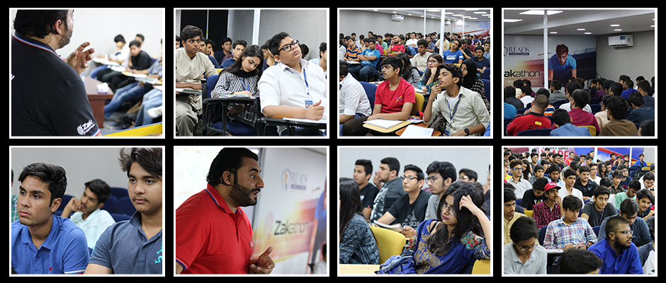 Students at a ZAKATHON revision marathon